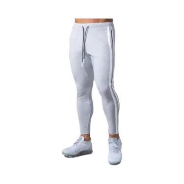 Imagem de Calças Jogger Skinny Masculinas, Calças De Moletom Casuais, Roupas De 
