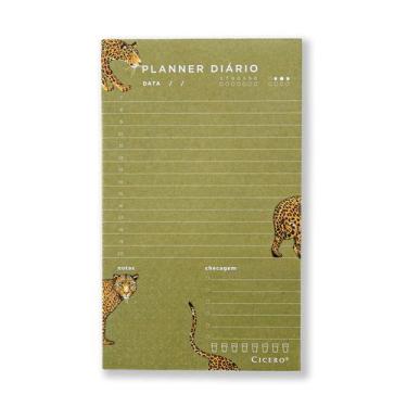 Imagem de Planner Permanente Diário Bloco Onças Verde 12x20 - Cicero