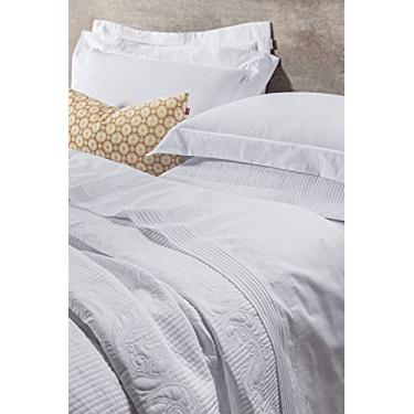 Imagem de Roupa de Cama Queen Ducale - 4 peças - Percal 200 fios - Jogo de Lençol Bordado - Branco - Bernadete Casa