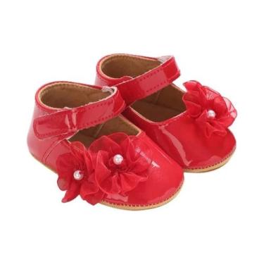 Imagem de Sapatos De Princesa Macios Para Bebê Menina Com Decoração De Pérola E 