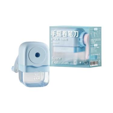 Imagem de Afiador De Lápis Colorido Macaron Com Manivela De Grande Diâmetro, Mat