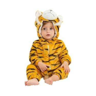 Imagem de Macacão De Bebê Unissex Com Capuz Em Flanela, Pijamas De Inverno Com E