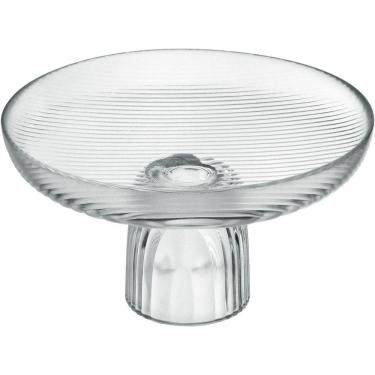 Imagem de Centro Mesa Fruteira Home&co Com Pe Vidro 17x25 Transparente