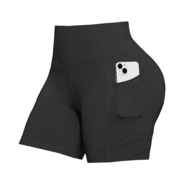 Imagem de Shorts Femininos De Ciclismo E Corrida Com Efeito Levanta Bumbum, Cor 