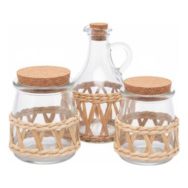 Imagem de it Porta Temperos E Galheteiro Vidro Com Tampa de Cortiça Wolff