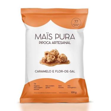 Imagem de Pipoca Artesanal Caramelo e Flor De Sal Mais Pura 100g