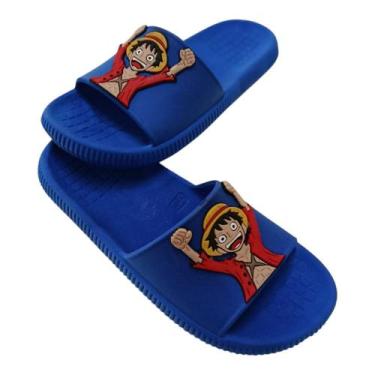Imagem de Chinelo Slide Luffy Anime Infantil One Piece Confortável - MAX, Royal,
