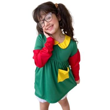 Imagem de Fantasia Chiquinha Infantil Meninas - Turma Do Chaves, GG veste 7 á 8 
