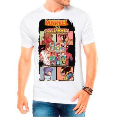 Imagem de Camiseta Marvel VS Capcom jogos games Masculina - DESIGN CAMISETAS, Br