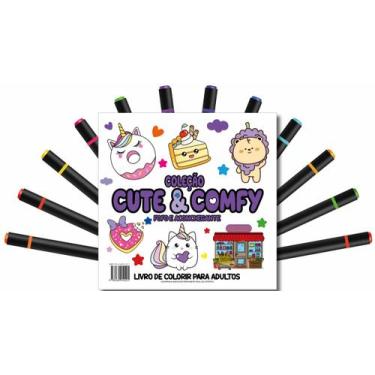 Imagem de Livro - Cute & Comfy Coloring Book for Adults - Fofo e Aconchegante - 