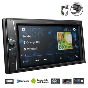 Imagem de Multimidia Auto 2din Pioneer Bluetoot USB Aux DMH-G225BT+Cam