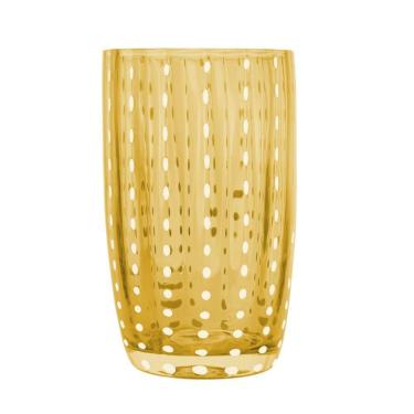 Imagem de Copo Alto De Vidro Para água Sucos E Refrigerante Orquídea âmbar 500ml Wolff