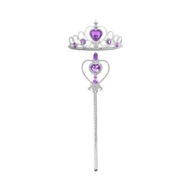Imagem de Conjunto De Fantasia De Princesa Para Meninas Com Varinhas, Tiara E Co