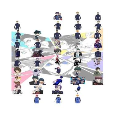 Imagem de Adesivos De Graffiti Blue Lock 50 Peças Impermeáveis Para Guitarra, Ba