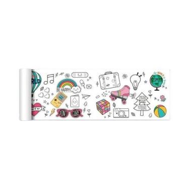 Imagem de Rolo De Desenho E Colorir DIY Para Crianças 0.9/3M Papel De Graffiti D