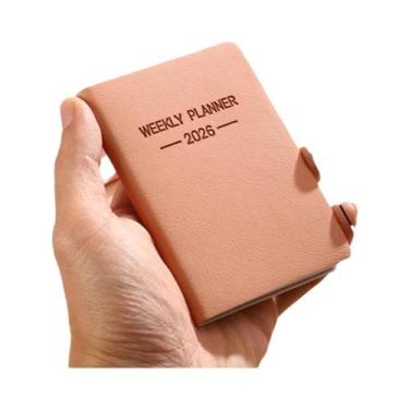 Imagem de Caderno De Planejamento Diário A7 Com Capa PU Cor Morandi, 64 Folhas, 