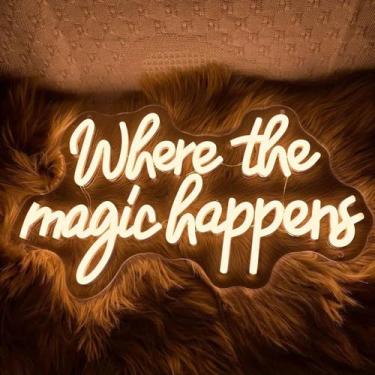 Imagem de Grande Decoração De Parede Com Luz Neon LED Alimentada Por USB Para Ca