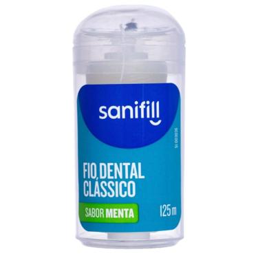 Imagem de Fio Dental Sanifill Clássico Sabor Mental 125 Metros Leve Mais Pague Menos