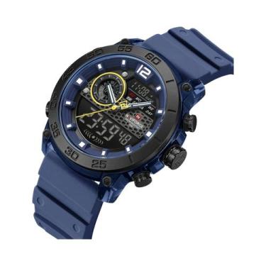 Imagem de Relógio Esportivo Masculino NAVIFORCE Leve Com Duplo Display Luz Notur