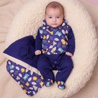 Imagem de Saída de Maternidade Roupa Para Bebê Menino Mimo Aconchego Safari, Saf