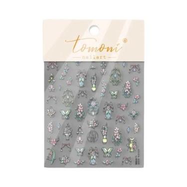 Imagem de Adesivos De Unha 5D Com Glitter De Vidro: Decoração Artística De Alta 