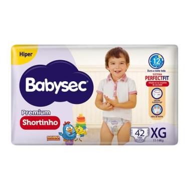 Imagem de Fralda Babysec Galinha Pintadinha Shortinho Premium Hiper XG 42 Unidad