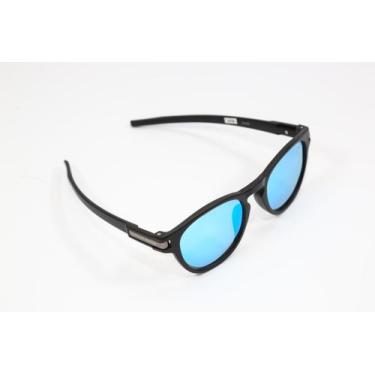 Imagem de Óculos de Sol Ocean HD acetato preto fosco as lentes em azul oceano es