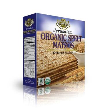 Imagem de Pão Ázimo Matzá Orgânico Pessach Jerusalem Matzos 300g