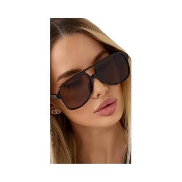 Imagem de Óculos De Sol Femininos Com Armação Grande Em Formato Quadrado, Gradie