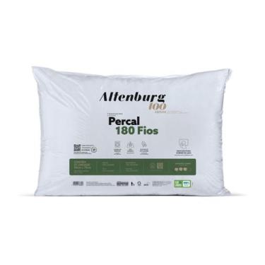 Imagem de Travesseiro Percal 180 Fios Antialérgico Altenburg Branco, UN, Branco