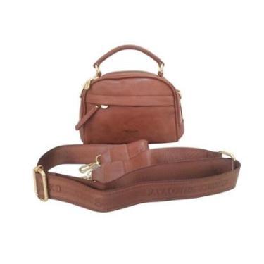 Imagem de Bolsa feminina baú casual Pavão de Ouro-Feminino