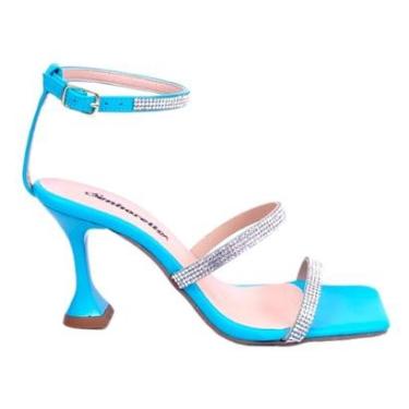 Imagem de Sandália Salto Taça Tiras finas com Strass-Feminino