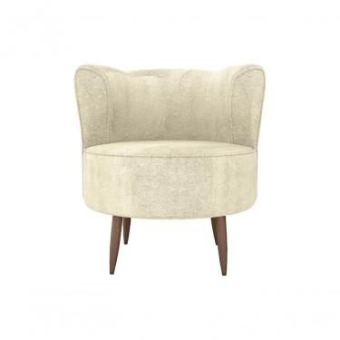 Imagem de Poltrona Decorativa Savana 1 Lugar Boucle Bege Matrix