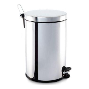 Imagem de Lixeira Com Pedal E Balde Aço Inox 20 Litros 3040/204 Brinox - Higipac
