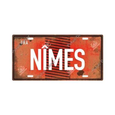 Imagem de Placa De Metal Vintage Francesa Com Tema Urbano, Placa Decorativa De E