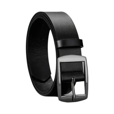 Imagem de Cinto De Couro PU Luxuoso Para Homens plus Size Com Fivela De Metal Fa