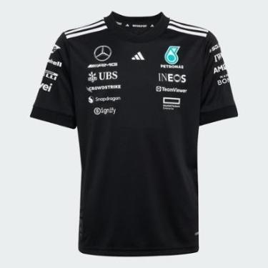 Imagem de Camisa Infantil Adidas Mercedes - AMG Petronas Formula One Team White Black-Unissex