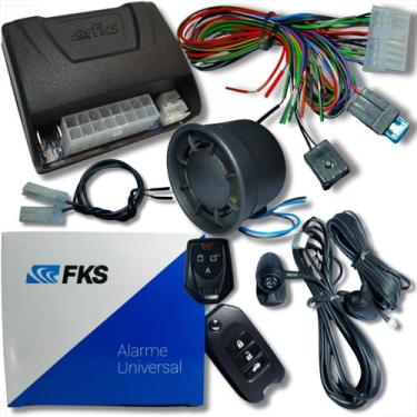 Imagem de Alarme com chave canivete e bloqueador completo linha honda universal 