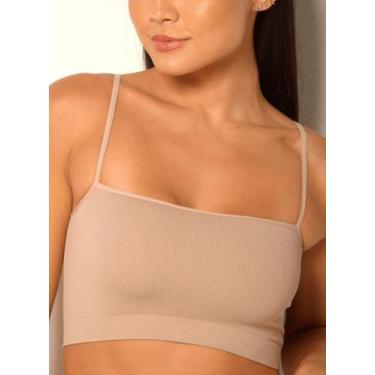 Imagem de Top Alças Finas Trifil C04094 Feminino Canelado Sem Costura Microfibra