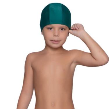 Imagem de Kit 10 Toucas Natação Vekyo Modas Hidroginástica Poliamida Lisa Infant