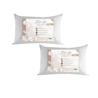 Imagem de Travesseiro Flor de Algodão 2 Unid. Fibra Lavável 50X70 Fibrasca
