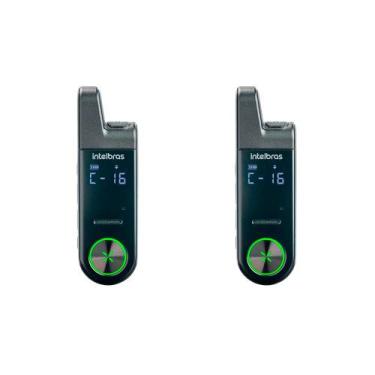 Imagem de Kit Com 2 Rádio Comunicador Walkie Talkie Intelbras RC6 Mini