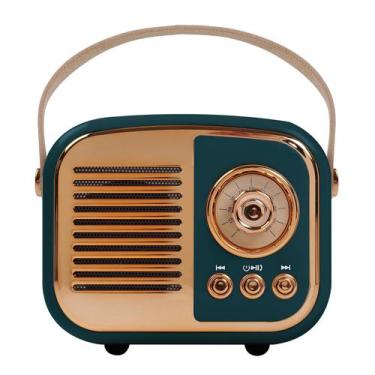 Imagem de Alto-falante Bluetooth Aresrora Retro Vintage Style TWS Support