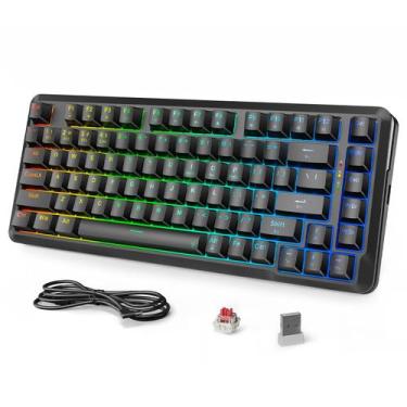 Imagem de Teclado Mecánico Inalámbrico Redragon K713 RGB de 82 Teclas
