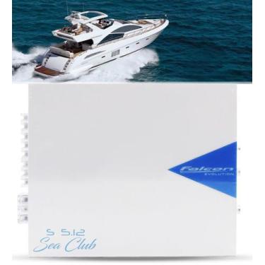 Imagem de Amplificador Marinizado Falcon Sea Club 5.12 1200W RMS 5 Canais - Falc