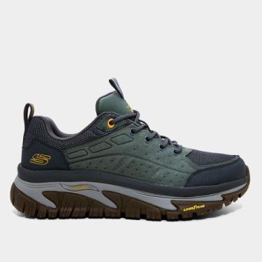 Imagem de Tênis Skechers Arch Fit Road Walker Vernal Masculino, Verde, 41