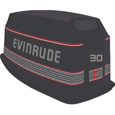 Imagem de Kit Adesivo compatível Motor de Popa Evinrude 30HP 89-92 - SPTS
