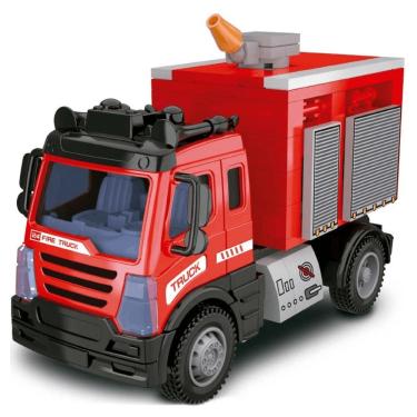 Imagem de Blocos de Montar Carro de Controle Remoto Bombeiro - DM Toys