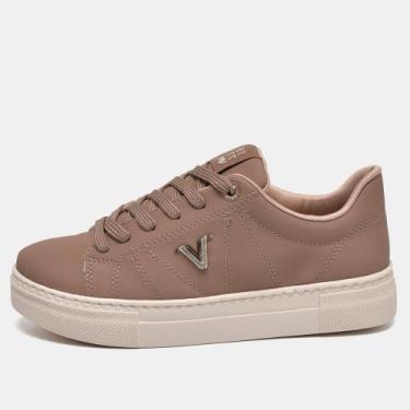 Imagem de Tenis Via Marte Urban Chic Strass REF:138-021, Marrom, 37