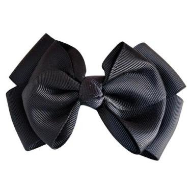 Imagem de Laços de cabelo para meninas em gorgurão - Samani, preto